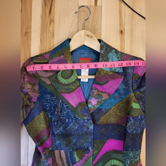 Vintage Kenzo silk blazer - Picture 6 of 11